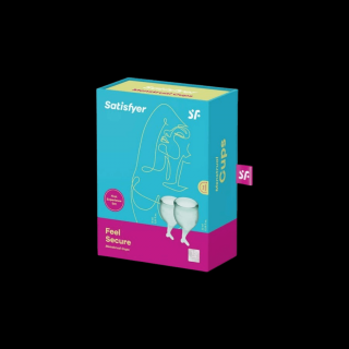 Menstruációs kehely szett - Feel Secure - zöld - 2db (kifutó)