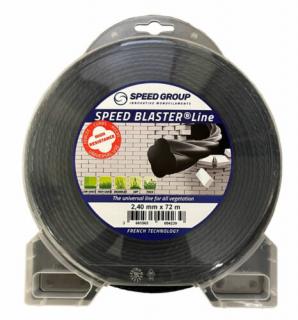 Damil 2,4 mm x 72 m fekete, csavart, Speed Blaster