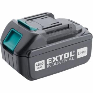 Extol Industrial tartalék akku Li-ion, 18V, 4,0 Ah, a 8791115 és 8791255 géphez