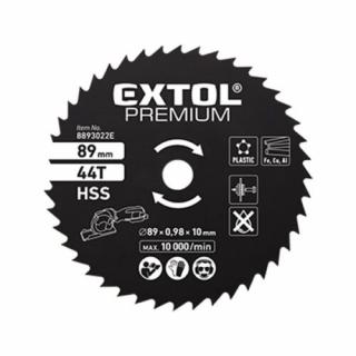 Extol Prémium HSS körfűrészlap, 89 mm, 24T a 8893022 mini körfűrészhez