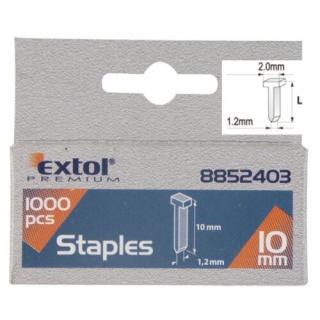 Extol Prémium szeg fejjel profi tűzőgéphez 1000db ; 10-12-14 mm (2,0×1,2mm)