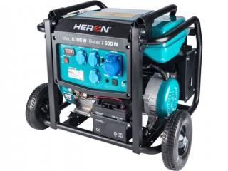 Heron benzinmotoros áramfejlesztő, 8000 VA, 230 V, hordozható (8896145)