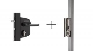 Locinox zár RAL 7016 antracit + zárfogadó