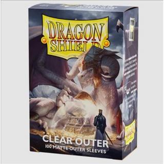Dragon Shield Dual Matte Outer Sleeves - Clear (100 Sleeves)