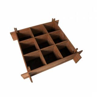 Fenyő magaságyás geotextítliával Seed Planter vörösesbarna 100x22x100cm