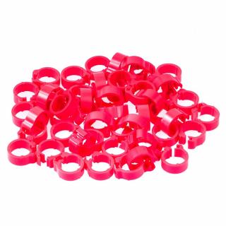 Gyűrűk Ø8x5mm fluor narancs 25 db