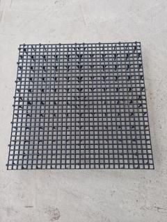 Padlórács extra  AKCIÓS csomagban 4 m2 - fekete -  50x50x9cm