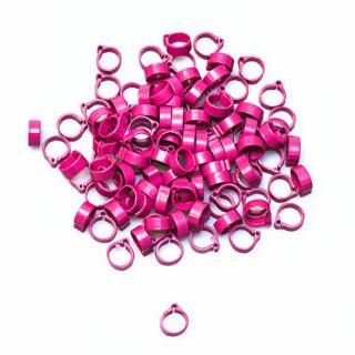 Prémium gyűrűk Ø8x5mm 1-50 pink 50 db