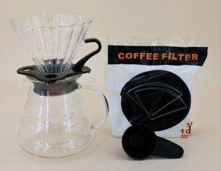 V60 Dripper set filteres kávékészítő