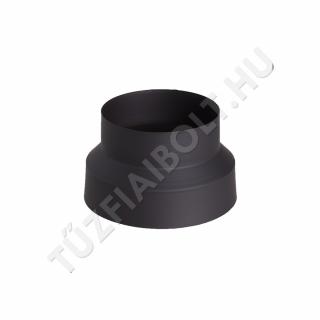 Füstcső szűkítő egyedi 120-118 fekete 1 mm