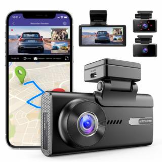 5K-s WIFI+GPS AzDome m580 autós kamera AJÁNDÉK 64 GB-os SD KÁRTYÁVAL