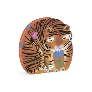 DJECO Formadobozos puzzle - A tigris sétája - The tiger's walk