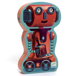 DJECO Formadobozos puzzle - Bobirobi, 36 db-os - Bob the robot