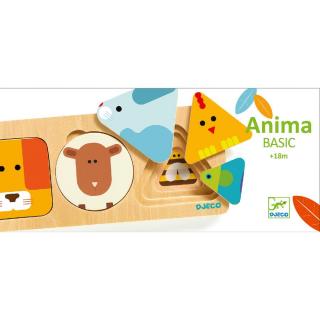 DJECO Formaillesztő, formaberakó - Mini-logika, 3 rétegű - AnimaBasic