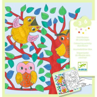 DJECO Meglepetés adagoló színező - Erdő - Coloring dispenser, Forest