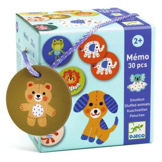 DJECO Memória játék - Kedvencek - Memo Stuffed animals