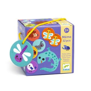 DJECO Memóriajáték - Kicsi állatok - Memo Small animals