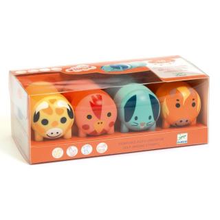 DJECO Nyomdakészlet - Kiskezes - Stamps for little ones - Farm animals