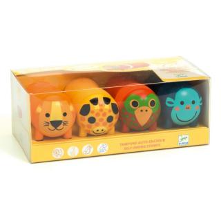 DJECO Nyomdakészlet - Szafari - Stamps for little ones - Safari animals