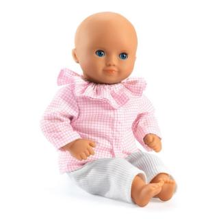 DJECO Pomea Alba játékbaba, sötétkék szemű 32cm