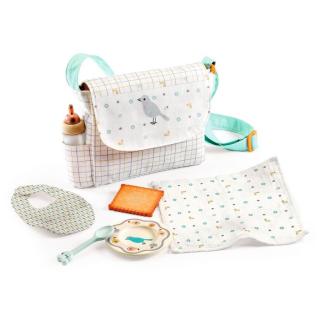 DJECO Pomea Babaetetés - Kellékek váltáskában - Mealtime set