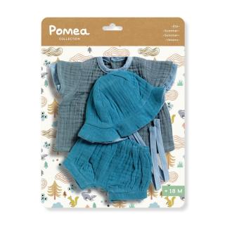 DJECO Pomea játékbaba ruha nyári szett -tengerzöld-kék