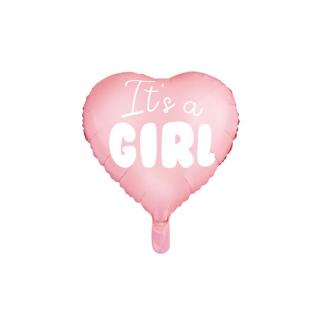 Fólia lufi It's a girl rózsaszín