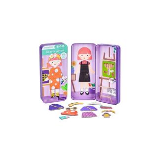 Mieredu mágneses puzzle játék - Divatos ruhák