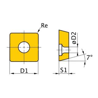 Optimum Váltólapka készlet ISO SCMT09T304 (5 db/doboz)