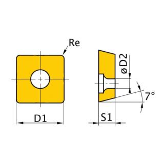 Váltólapka készlet ISO SCMT09T304 (5 db/doboz)