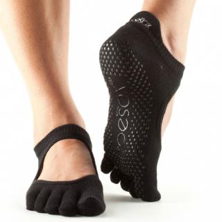 Jógazokni Bellarina Fekete - Toesox - L - Full toe (43-45)