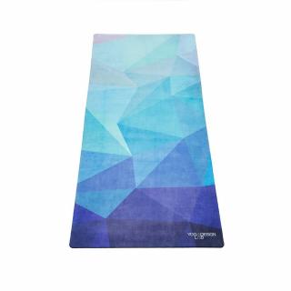 Yoga Design Lab  - MINI jóga szőnyeg geo blue  152 x 61 x 4 mm