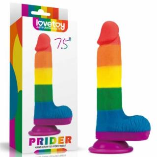 7.5'' Prider Dildo - élethú dildó, szilikon, 19,5 cm