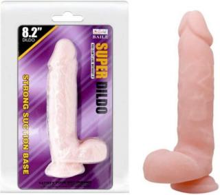 8.2" Realistic Dildo - 21 cm Élethű VASTAG dildó, tapadókorongos dildó