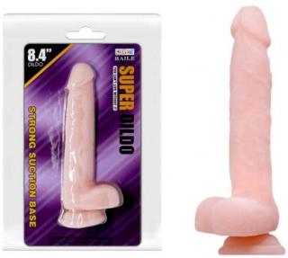 8.4" Realistic Dildo - 21,5 cm Élethű VASTAG dildó, tapadókorongos dildó