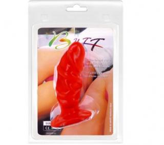 Anal Plug Red - Dildó, piros, 11 cm