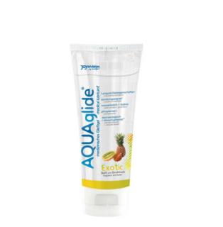 AQUAglide Exotik (exotic) - vízbázisú síkosító 100 ml ANANÁSZ Ízben