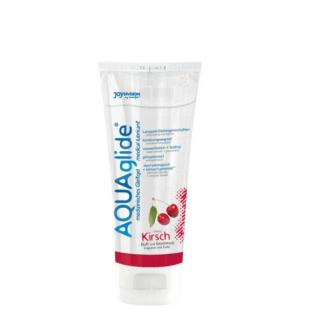 AQUAglide Kirsch (cherry), vízbázisú síkosító 100 ml MEGGY Ízben