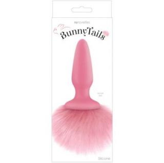 Bunny Tails - Pink - Anál plug, Szilikon Anál tágító