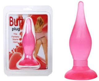 Butt Plug Pink - Anál plug, Zselés Anál tágító, anál izgató