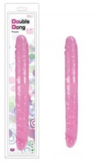 Charmly Pliable Double Dong 13" Pink - Dupla dildó 33 cm