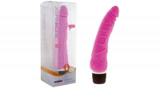 CLASSIC SLIM VIBRATOR PINK  - Szuper Élethű, Szilikon vibrátor, 18 cm Pink