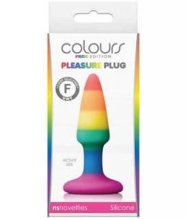 Colours - Pride Edition - Pleasure Plug - Mini -Rainbow - Anál plug, Szilikon Anál tágító