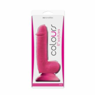 Colours - Softies - 6" Dildo - Pink - Élethű dildó 15,2 cm