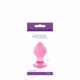 Crystal Small Pink - Anál plug, Anál tágító ÜVEG