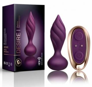 Desire - Purple - Anál plug, Anál tágító, anál izgató vibrátor