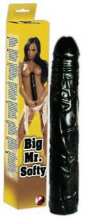 Dildo Big Mr. Black - Élethű fekete dildó, 29 cm