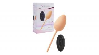 EGG VIBRATOR ODETTE - Peach - Turquoise - Akkus szilikon tojásvibrátor