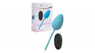 EGG VIBRATOR ODETTE - Turquoise - Akkus szilikon tojásvibrátor