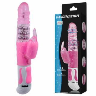 Fascination Bunny Vibrator - Forgófejű vibrátor 27,5 cm